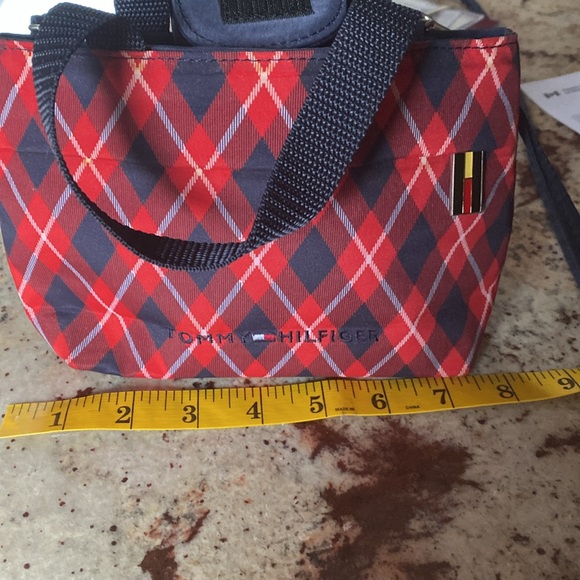 Tommy Hilfiger Red Plaid Crossbody Bag - Picture 4 of 6